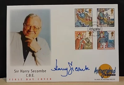 1997 Signed UK Mission of Faith Stamps First Day Cover - Harry Secombe - Image 1 of 3