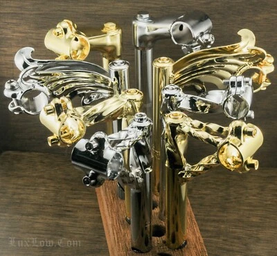 LOWRIDER Bike STEM Twisted WingGooseneck Vintage Schwinn Stingray CruiserBicycle - Image 1 of 3