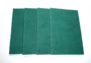 3M Scotch-Brite 230x150mm Medium Duty Scoring Pad General Purpose Green x 4 - Picture 1 of 5