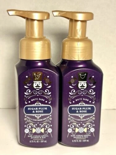 2 BATH & BODY WORKS SUGAR PLUM & ROSE GENTLE FOAMING HAND SOAP 8.75 OZ EA NEW - Image 1 of 1