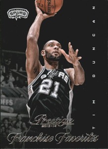 2013-14 Prestige Basketball Franchise Favorites #27 Tim Duncan
