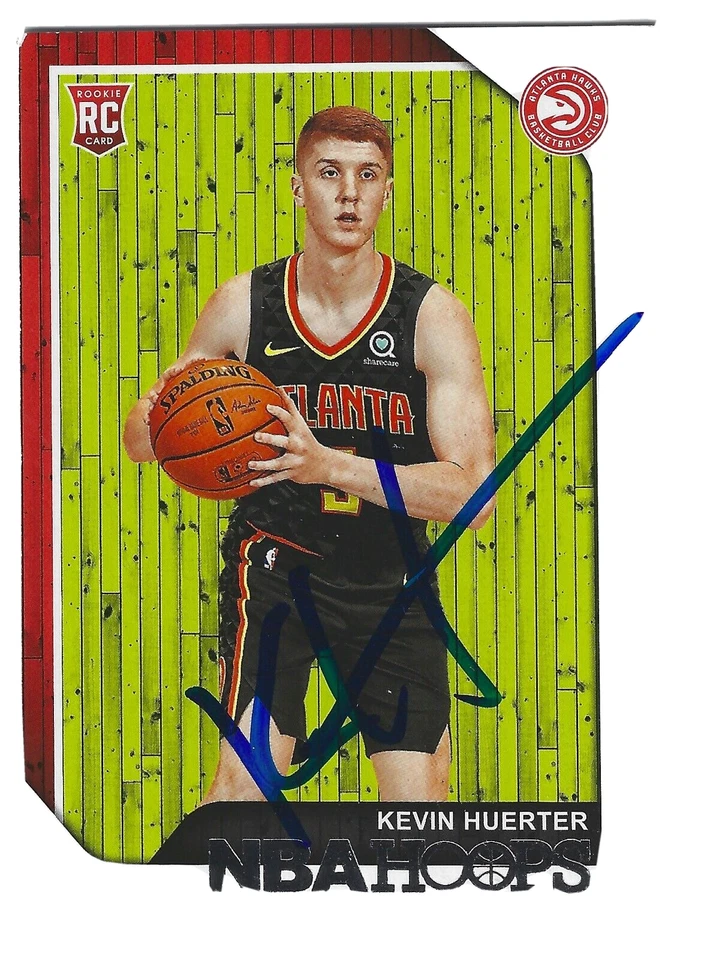 KEVIN HUERTER ATLANTA HAWKS SIGNED ROOKIE CARD SACRAMENTO KINGS CHICAGO BULLS - Image 1 of 1