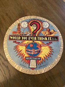 1932 WOULD YOU EVER THINK IT 1932 Jack Beer Knapp Facts Four Corners Earth Wheel