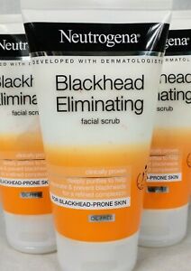 3 Neutrogena Blackhead Eliminating Facial Scrub 5 oz Each B2