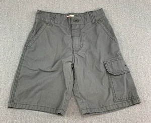Levi's Cargo Shorts Boys Size 8 Regular Gray Ripstop Rugged Sturdy Outdoors Play - Picture 1 of 16