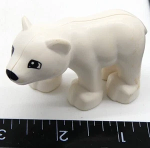 Lego Duplo Polar Bear Toy Figure Animal White - Picture 1 of 4