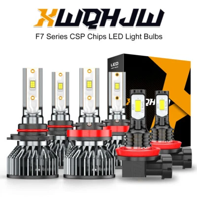 For Honda Pilot 2006-2018 6000K LED Headlight Hi-Low Beam Fog Light Bulb Kit - Image 1 of 4