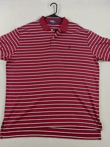 Polo by Ralph Lauren Polo Shirt Mens XL Extra Large Red Blue Pony Short Sleeve - Picture 1 of 18