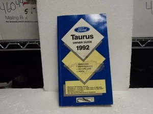 1992 92 FORD TAURUS * OEM * OWNERS MANUAL OWNER'S HANDBOOK GUIDE 2345 - Picture 1 of 2