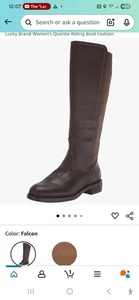 Nuevas botas de montar Lucky Brand hasta la rodilla cuero marrón para mujer talla 6M - Imagen 1 de 10