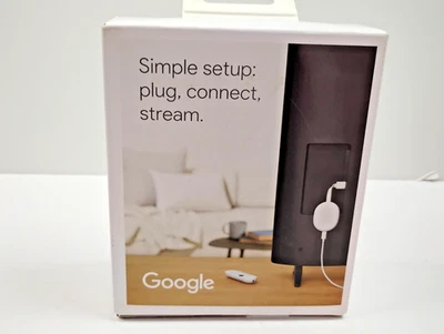 Google Chromecast with Google TV Media Streamer in Snow GA03131-US - Image 1 of 4