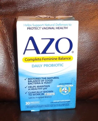Probiótico diario Azo Complete Femenino Balance 30 cápsulas una vez al día caducidad 07/2026 Foto 1 de 2