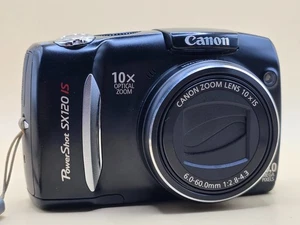 Canon PowerShot SX120 IS Digital Camera 10MP 10x Zoom Bundle Tested Working - Picture 1 of 8