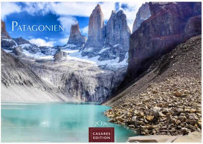 CASARES FINE ART EDITION Patagonien Kalender 2026 - Wandkalender Fotokalender Südamerika 35x50cm -...