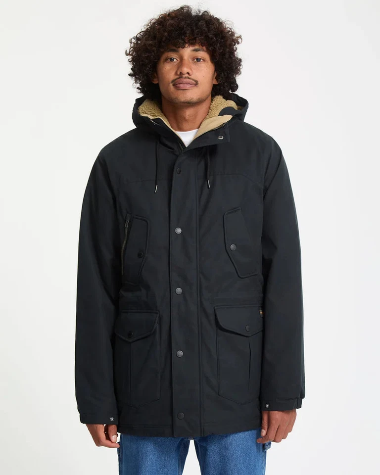 Volcom Starget 5K Teddy Fleece Parka (schwarz) - Bild 1 von 4