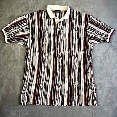 Polo John Henry De Colección Para Hombre Estilo L Coogie Retro Años 90 Hecho en EE. UU. Preppy Foto 1 de 4