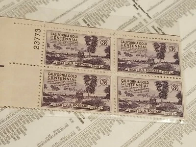 🇺🇸  U.S.A. 1948 STAMPS Plate Block of 6,Sc VF MNH** 💰 ⚡️ - Image 1 of 4