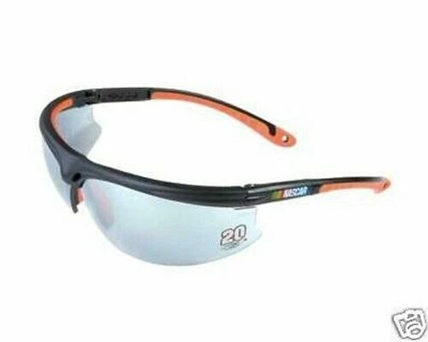 New! Tony Stewart # 20 Nascar Protective Eyewear Safety Glasses Titanium Racing Cover