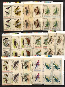1970/1 Norfolk Island Birds Set 15 Block 4 SG 103/17 MUH - Picture 1 of 2