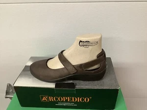 Arcopedico Women's L51, Vegan Mary Jane Shoes - BROWN, US Size 6.5, EU 37 - Picture 1 of 3