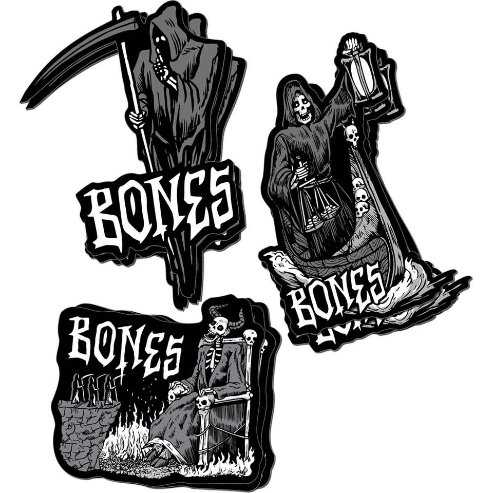 Pegatina Bones Wheels Reaper - ¡ENVÍO GRATUITO! Foto 1 de 1