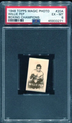 1948 TOPPS MAGIC PHOTO BOXING CHAMPIONS #20A WILLIE PEP BOXING CHAMPIONS PSA 6 - Image 1 of 2