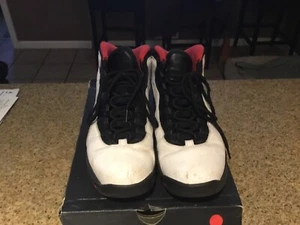 Nike Air Jordan 10 Retro Herrenschuhe weiß/schwarz-Echt rot 310805-102 - Bild 1 von 4