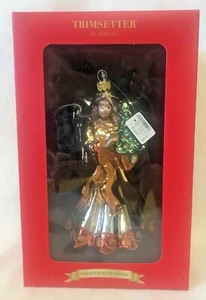 Trimsetter African American Glass  Angel Christmas Ornament Dillards Tree - Picture 1 of 4