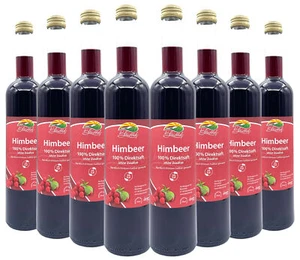 Bleichhof Himbeersaft — 100% Direktsaft, vegan, 8er Pack (8x 0,47l) - Bild 1 von 3