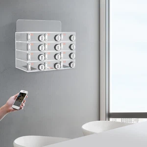 12 Slots Acrylic Cellphone Locker Case with Combination Lock 10*5*18cm - Photo 1 sur 15