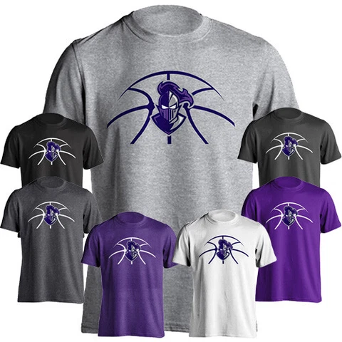 Furman University FU Paladins Basketball Laces Logo Short Sleeve T-shirt Tee Cover
