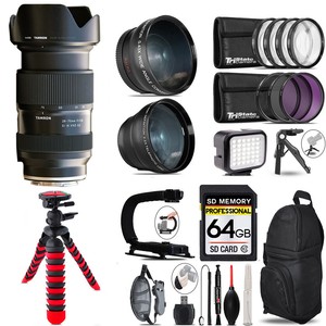 Tamron 28-75mm Di III VXD G2 Lens (Sony E) + LED Light +Tripod -64GB Kit