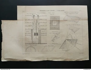 ANNALES PONTS et CHAUSSEES - Fondations a l'air comprimé - 1883 - Imagen 1 de 5