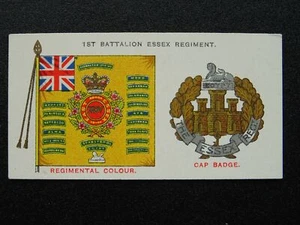 No36 1st BATT ESSEX REGT Regimental Standards & Cap Badges Players 1930 - Picture 1 of 1