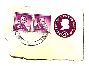 *RARE* U.S. POSTAGE - ABRAHAM LINCOLN - 4 CENT | PURPLE - Picture 1 of 4