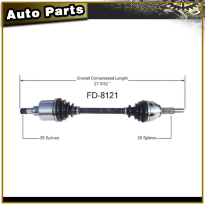 Eje delantero derecho para Ford Freestar Mercury Monterey 2005 2006 2007 Foto 1 de 3