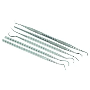 6 piece O-Ring Removal Tool Stainless Steel Hook Pick Craft Hobby Scribe Set - Picture 1 of 1