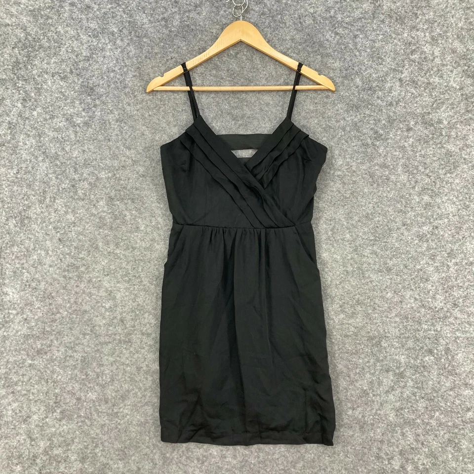 Vestido para mujer Dotti talla 10 negro sin mangas línea A cremallera cuello en V 19330 Foto 1 de 4