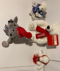 Coca-Cola stuffed animals - lot of 4 - Picture 1 of 2
