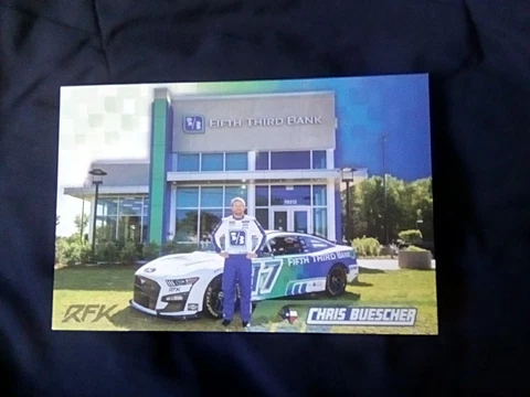 2023 CHRIS BUESCHER #17 FIFTH THIRD BANK NASCAR POSTCARD Cover