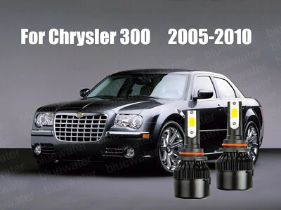 LED For Chrysler 300 2005-2010 Headlight Kit 9006 HB4 White CREE Bulbs Low Beam - Image 1 of 4