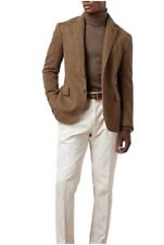Barrington Tan Herringbone Tweed Sport Coat Size 54 Two Button Sport Jacket 
