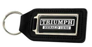 Llavero rectangular de cuero negro Triumph Herald 13/60 - Imagen 1 de 1