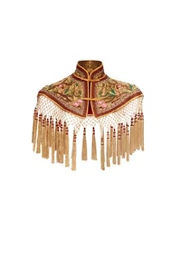 Annie's Ibiza Neu The Etta Cape bestickt Perlen mehrfarbig groß - Bild 1 von 3