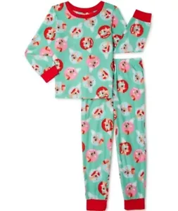 RUDOLPH Reindeer Pajamas Girl's size 6/6x NEW L/S Shirt & Pants Soft Pjs NWT - Picture 1 of 6