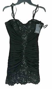 La Femme Damen Cocktailkleid schwarz Pailletten - Bild 1 von 19