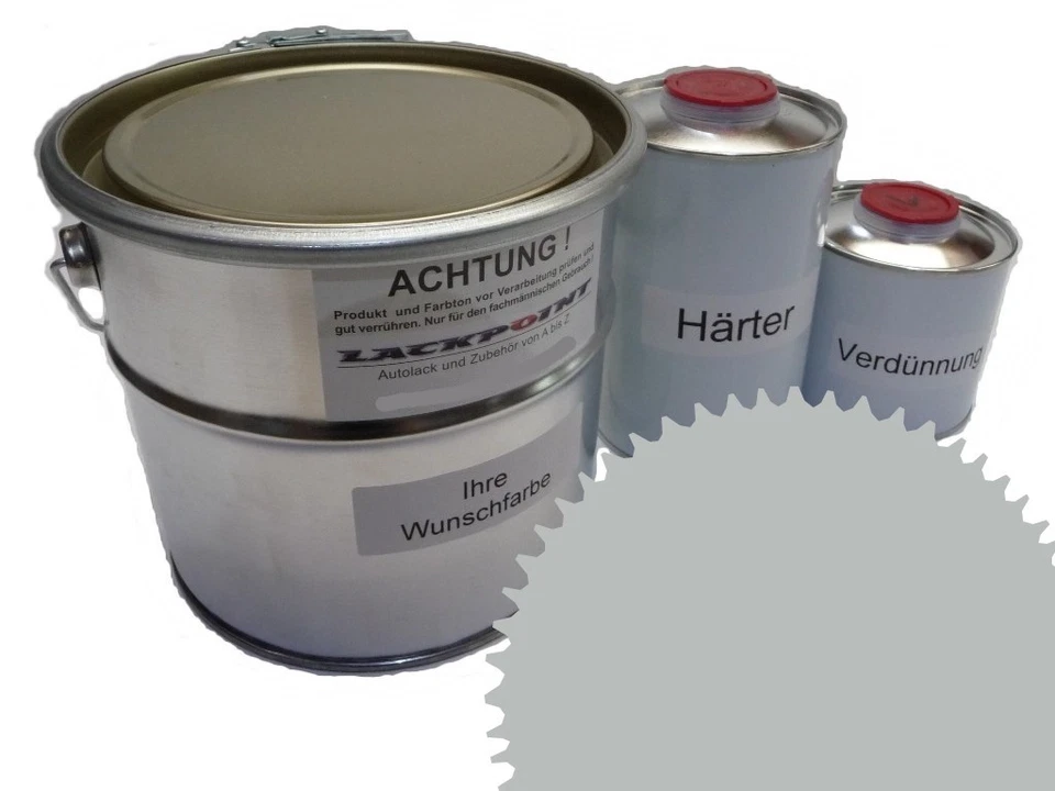 5 Liter Set 2K Autolack RAL 7038 Achatgrau Matt kein Klarlack Farbe Tuning ! - Bild 1 von 1