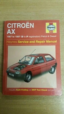 CITROEN AX 87-97 PETROL & DIESEL HAYNES WORKSHOP MANUAL 3014 NEW SEALED FREE P&P - Image 1 of 4