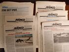 Lot of 55 fullsize vintage 1979-83 AVEMCO pilot bulletins flying safety updates 