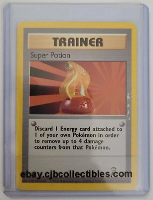 Pokémon SUPER POTION Trainer 117/130 Base Set 2 - Played / Damaged 🍒 - Image 1 of 4